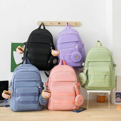 cute girls school bags korean style elementary school backpack large capacity student backpack handbag pencil bag schoolbag girl