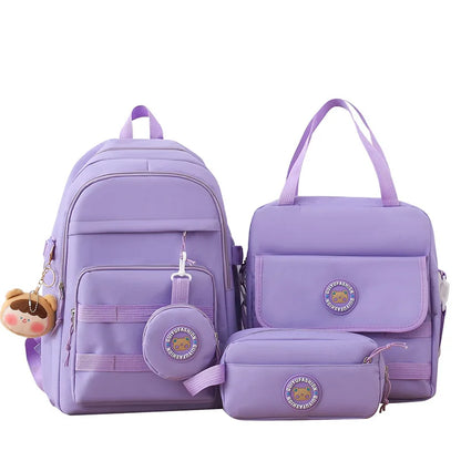 cute girls school bags korean style elementary school backpack large capacity student backpack handbag pencil bag schoolbag girl