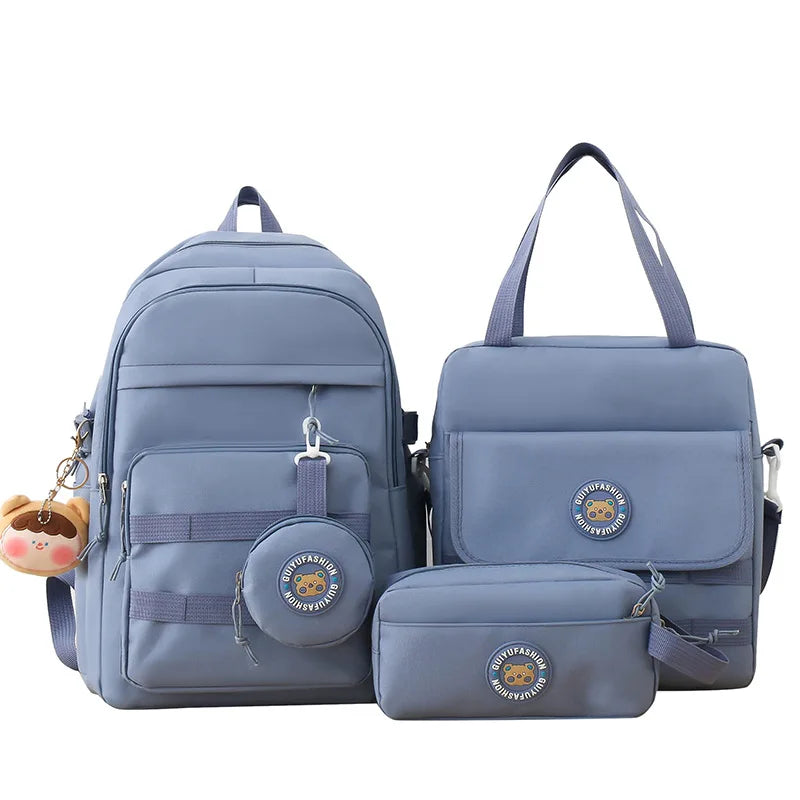 cute girls school bags korean style elementary school backpack large capacity student backpack handbag pencil bag schoolbag girl