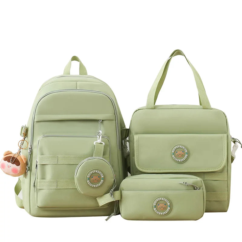 cute girls school bags korean style elementary school backpack large capacity student backpack handbag pencil bag schoolbag girl