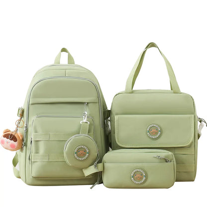 cute girls school bags korean style elementary school backpack large capacity student backpack handbag pencil bag schoolbag girl