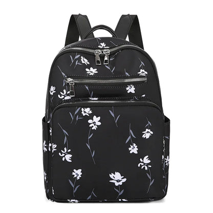 cute small backpack pink school backpack female casual floral backpack leisure travel backpack with flowers girls school bags