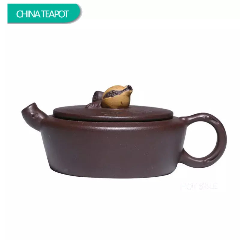 100ml Chinese Yixing Small Capacity Purple Clay Teapots Handmade Bionic Pomegranate Tea Pot Kettle High-end Zisha Tea Set Gifts