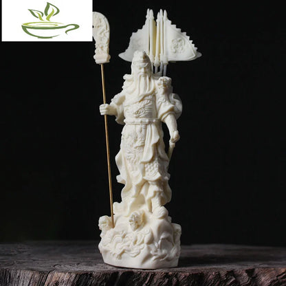 Wu God of Wealth Five Flags Guan Gong Characters Statue Resin Art Sculpture  Domineering home living room decorations