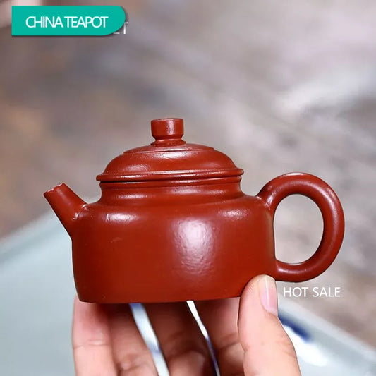 90ml Famous Yixing Purple Clay Teapot Raw Ore Dahongpao Filter Tea Pot Home Zisha Beauty Kettle Chinese Customized Tea Set