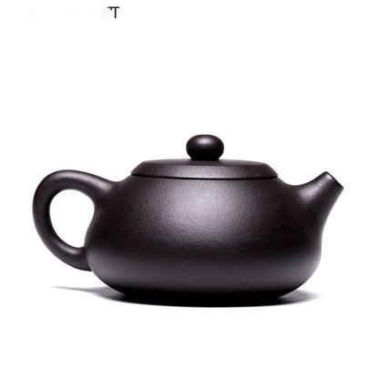 de arena de mineral crudo hecha a mano, con agujero filtro piedra, cuchara de té, de Zisha, hervidor de belleza clásico, 230ML