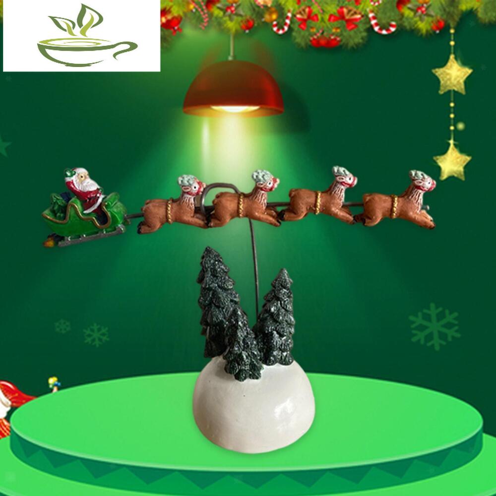 Multicolored Flaming Sleigh National Lampoons Statue Christmas Vacation Village