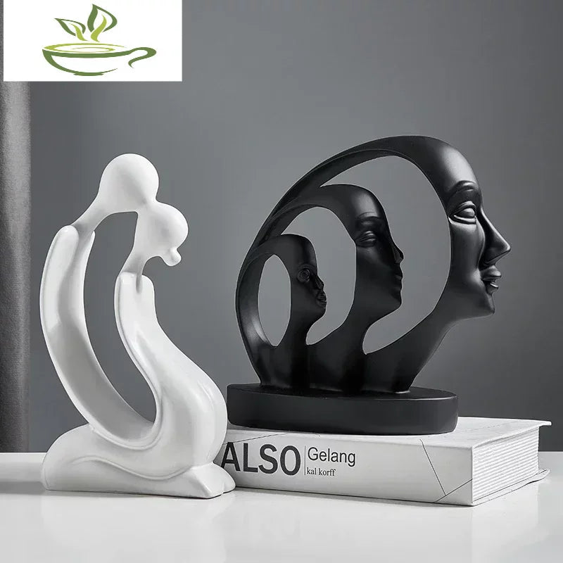 One Piece Resin Statue Figure Home Decoration Accessories For Living Room Modern Abstract Sculpture Art Office Desk Decor Gifts