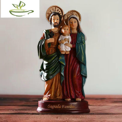 Holy Family Jesus Mary Joseph Statue Figurine Catholic Decoration Ornament