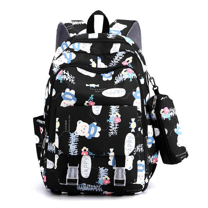 elementary school girl backpack large capacity bookbag lightweight student backpack cute bag school bags for kids pencil bag