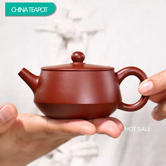 100ml Authentic Chinese Yixing Small Capacity Purple Clay Teapots Master Handmade Tea Pot Dahongpao Kettle Zisha Tea Set