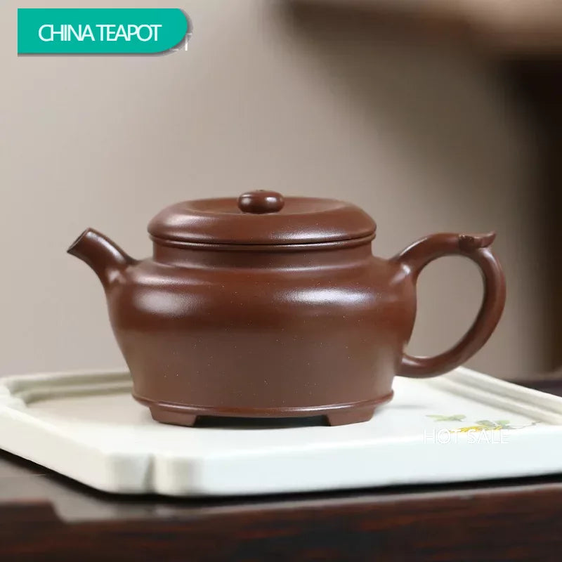 200ml Chinese Yixing Raw Ore Purple Clay Teapots Beauty Kettle Famous Handmade Tea Pot Authentic Zisha Tea Set Accessories