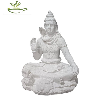 13cm Sandstone Shiva Statue Yoga Figurine Ornament Zen Meditation Buddha Decor India Religion Feng Shui Craft Home Living