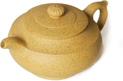 Chinese Zisha Teapot Yixing Clay Sesame Mud Tea Pot for Home Office (Pumpkin)