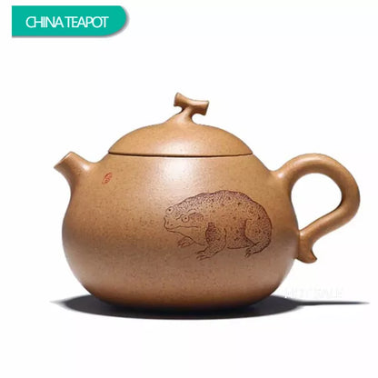 180ml Chinese Yixing Purple Clay Teapots Ball Hole Filter Handmade Raw Ore Section Mud Tea Pot Kettle High-end Zisha Tea Set