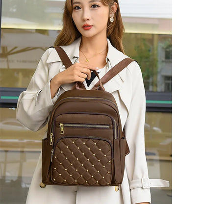 fashion backpack with rivets for women small work backpack female small shoulder bag ladies mini travel backpack Anti-theft bag