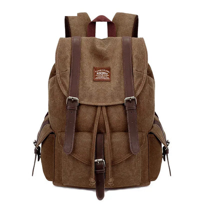 fashion men's backpack vintage canvas backpack school bag men's travel bags large capacity backpack