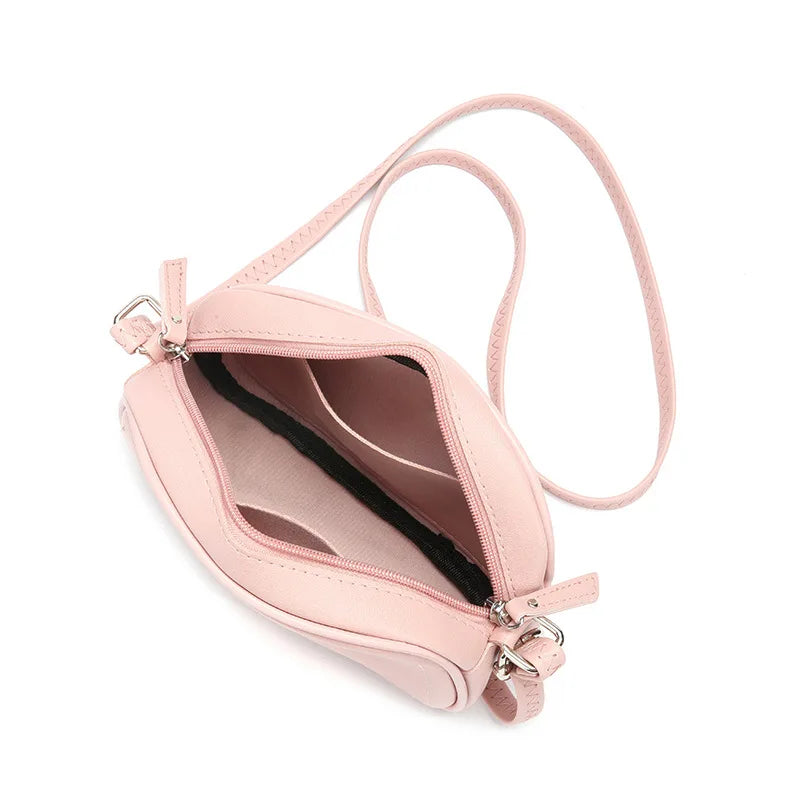 fashion simple small Crossbody bag women solid color mini shoulder bag woman PU leather messenger bag mobile phone shoulder bag