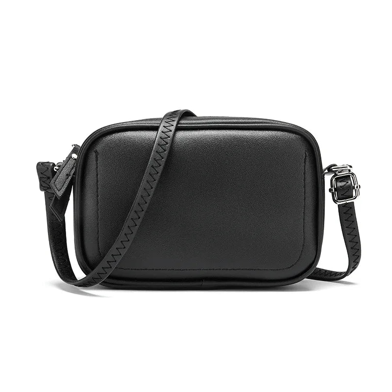 fashion simple small Crossbody bag women solid color mini shoulder bag woman PU leather messenger bag mobile phone shoulder bag