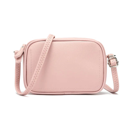 fashion simple small Crossbody bag women solid color mini shoulder bag woman PU leather messenger bag mobile phone shoulder bag