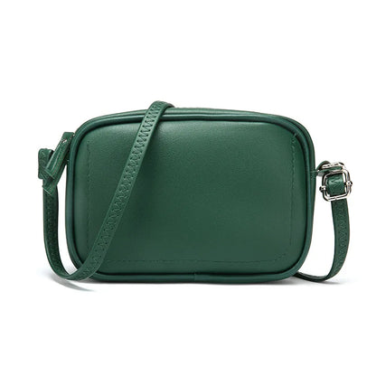 fashion simple small Crossbody bag women solid color mini shoulder bag woman PU leather messenger bag mobile phone shoulder bag