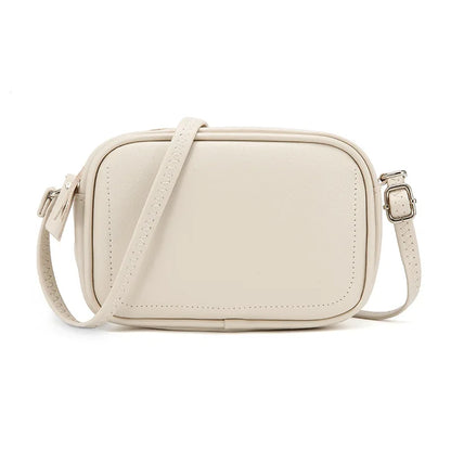 fashion simple small Crossbody bag women solid color mini shoulder bag woman PU leather messenger bag mobile phone shoulder bag