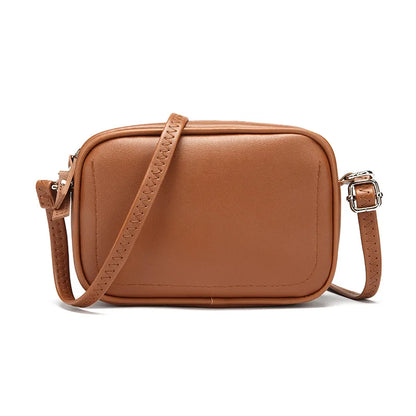 fashion simple small Crossbody bag women solid color mini shoulder bag woman PU leather messenger bag mobile phone shoulder bag