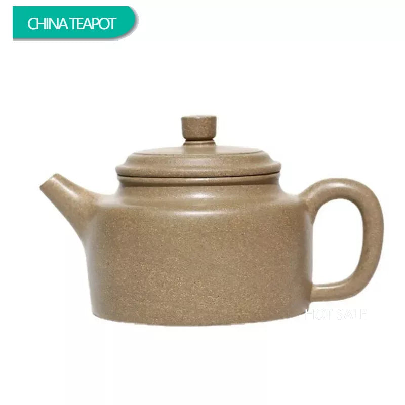 210ml Chinese Yixing Purple Clay Teapots Famous Artists Handmade Tea Pot Raw Ore Green Sand Section Mud Kettle Zisha Tea Set