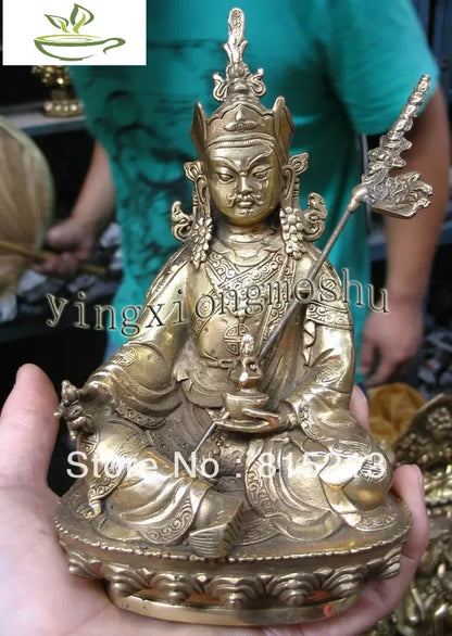 beautiful Padmasambhava Tibetan Buddhism Buddha bronze Oblation Pray statue