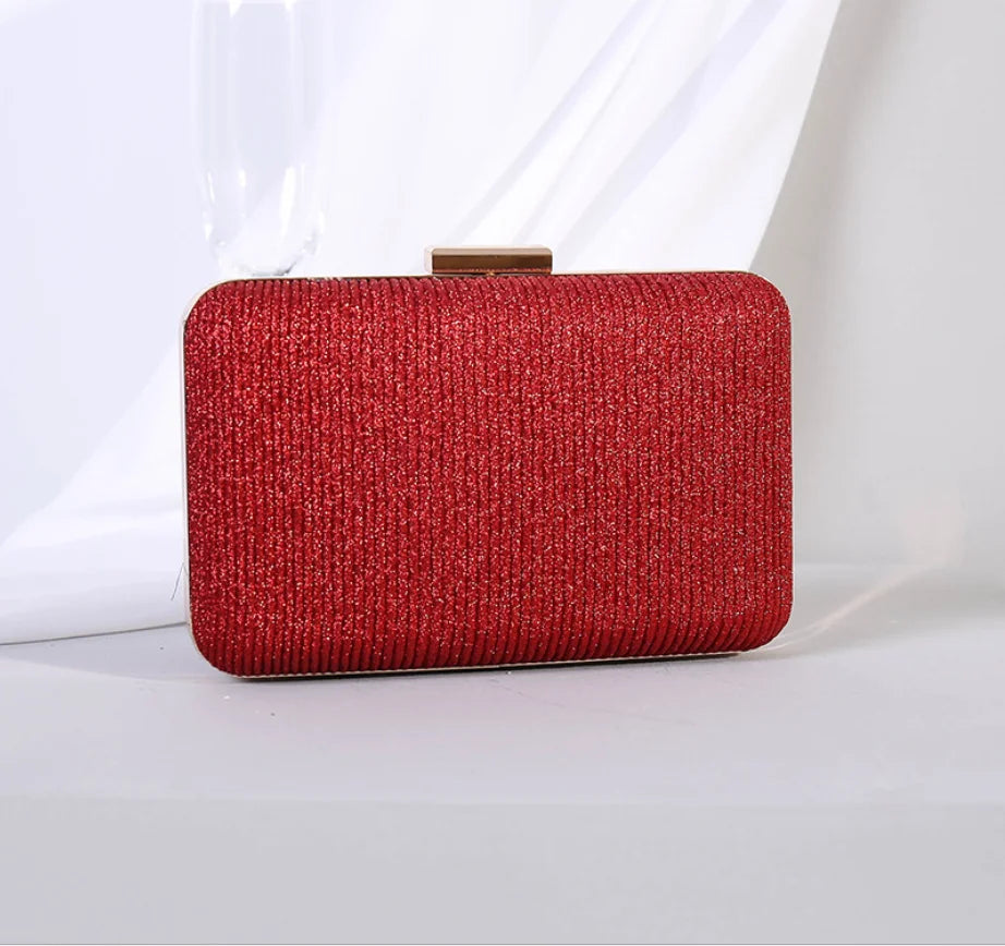 female Clutch purse Evening Bags Women Party Prom red clutches bags Metal Minaudiere Handbag Wedding Purse Bridal shoulder Bag