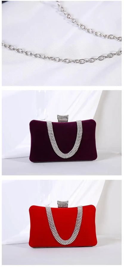female Clutch purse for party prom Evening Bag For Women Metal beaded day Clutches Wedding Handbag shoulder bags messenger bags