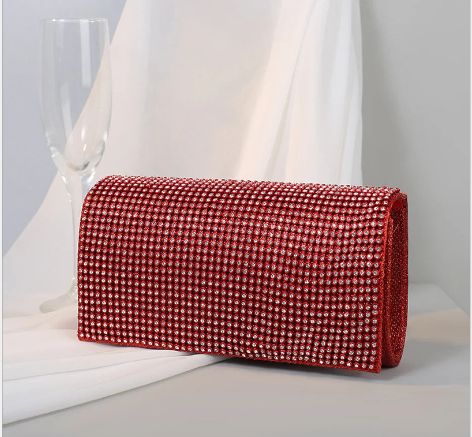 female party prom cocktail Evening Bag Wedding Handbags women bridal clutch Purse Lady Diamond Rhinestone Clutches shoulder bag