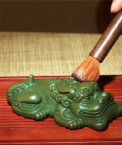 full handmade decoration ornament real yixing zisha tea pet republic green clay brave troops tea play wealth bring high quality