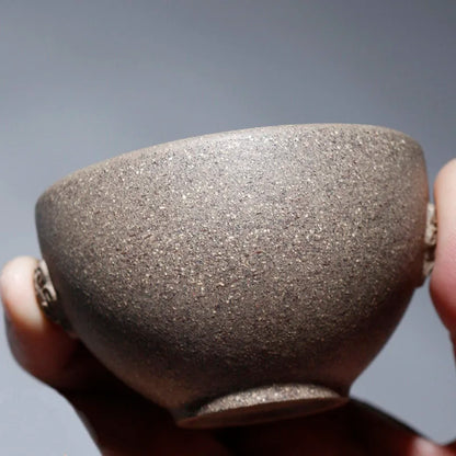 full handmade tea cup boutique authentic yixing zisha kungfu cup original ore purple grit master cup for tea