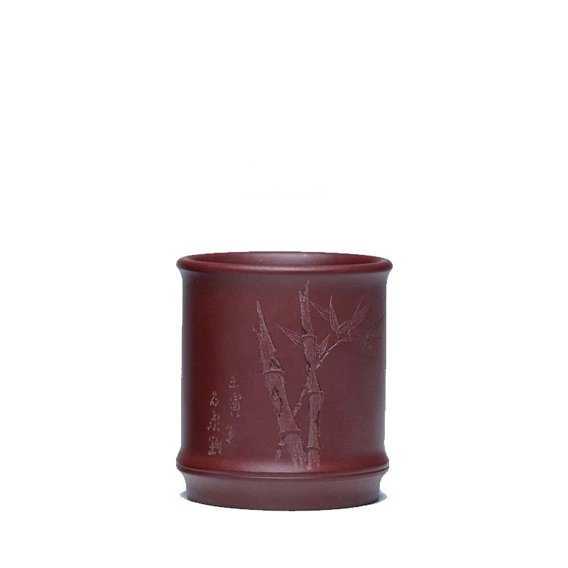 full handmade tea cup on sales original ore real yixing zisha dicaoqing dahongpao clay master mug bamboo carved health care new