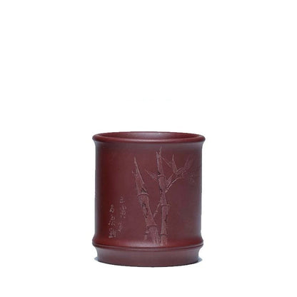 full handmade tea cup on sales original ore real yixing zisha dicaoqing dahongpao clay master mug bamboo carved health care new