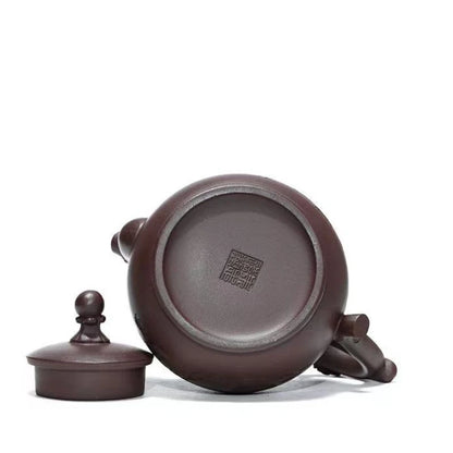 full handmade tea pot marke dragon design carved original ore real yixing zisha purple grit pots 270ml health care made in China