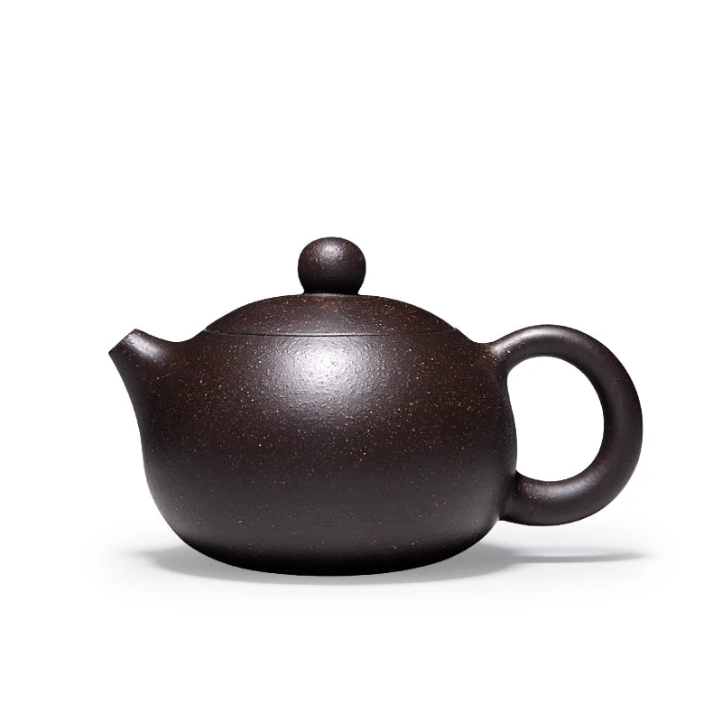 full handmade tea pot very small Chinese kungfu pot marked 188 infuser holes ball shaped real yixing zisha black galaxy clay pot