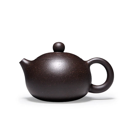 full handmade tea pot very small Chinese kungfu pot marked 188 infuser holes ball shaped real yixing zisha black galaxy clay pot