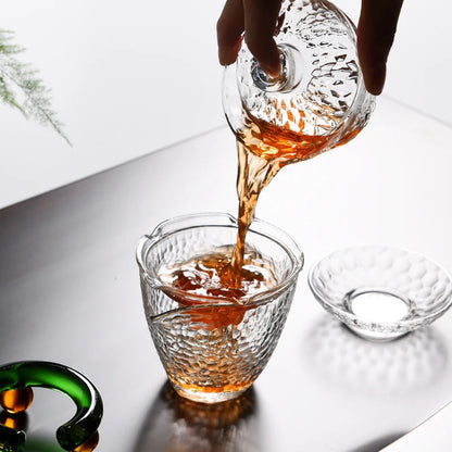 glass gaiwan tureen 100ml/130ml/150ml high boron silicon glass cup bowl lid cup saucer bowl set Chinese tureen tea service cups