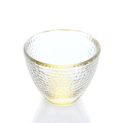 glass heat insulation Chinese kungfu tea cup creative colorful master cup of tea clear coffee cup set 65ml on sales
