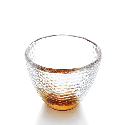 glass heat insulation Chinese kungfu tea cup creative colorful master cup of tea clear coffee cup set 65ml on sales