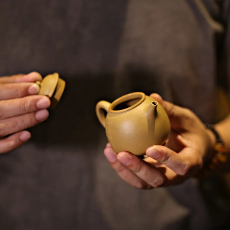hall are recommended pure manual undressed ore gold mud dragon egg pot dou small tea pot of 115 ml of household teapot