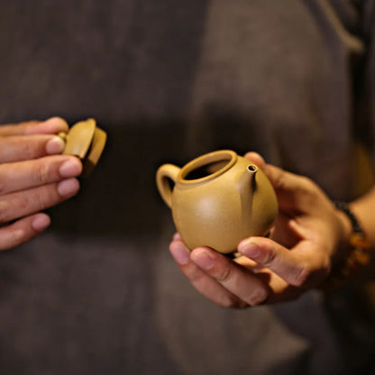 hall are recommended pure manual undressed ore gold mud dragon egg pot dou small tea pot of 115 ml of household teapot