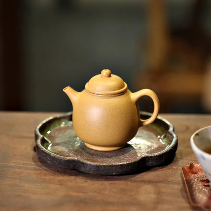 hall are recommended pure manual undressed ore gold mud dragon egg pot dou small tea pot of 115 ml of household teapot