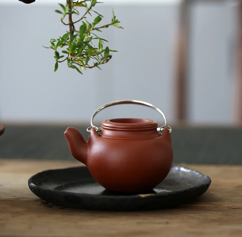 hall are recommended yixing undressed ore pure hand purple small coal pit mud zhu egg package girder pot of 220 ml