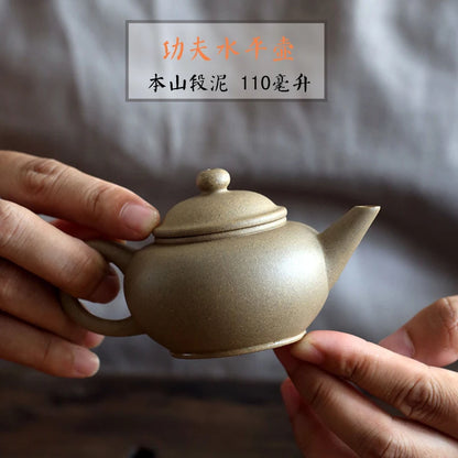 hall yixing pure manual recommended tea sketch maker a factory brawl in period of mud old pot of 110 cc sample level