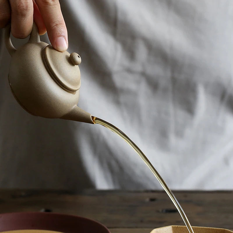 hall yixing pure manual recommended tea sketch maker a factory brawl in period of mud old pot of 110 cc sample level