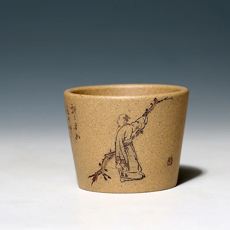 hall yixing purple sand cup cup period of mud kung fu tea set sample tea cup master cup single cup small individual cup
