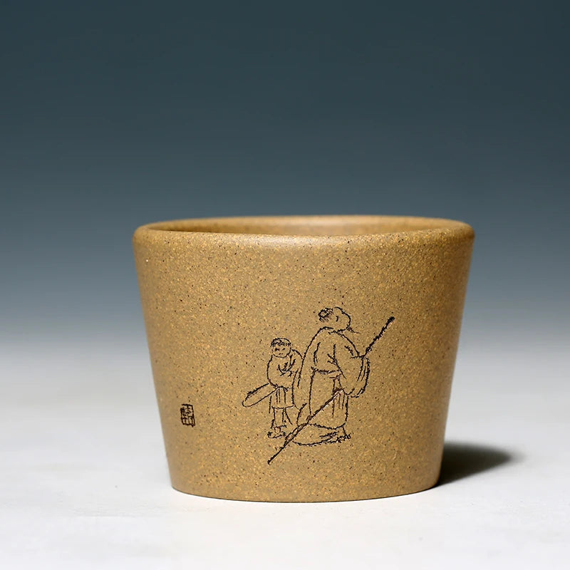 hall yixing purple sand cup cup period of mud kung fu tea set sample tea cup master cup single cup small individual cup